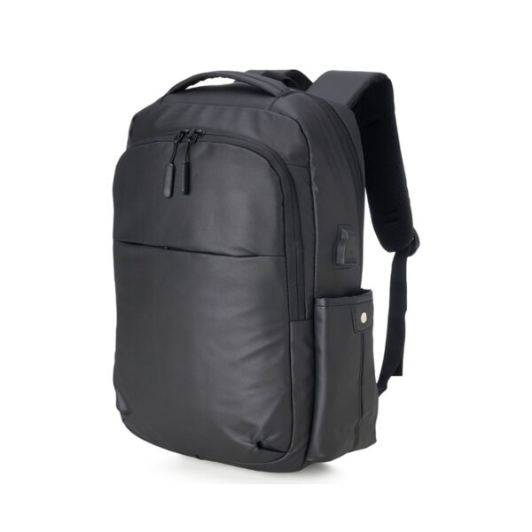 Mochila Antifurto em Couro Sintético 20L com USB Mochila Antifurto em Couro Sintético 20L com USB