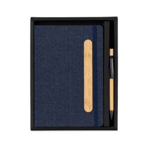 Kit Executivo em Bambu com Suporte para Celular Personalizado 15523 - Imagem 1