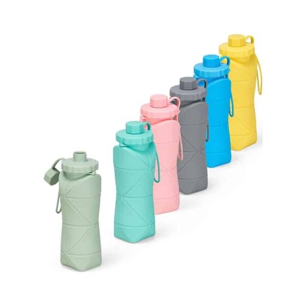 Garrafa Dobrável Silicone 600ml - Brinde Corporativo Personalizado