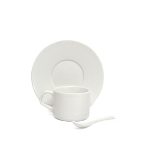 Xícara de Chá 150ml com Pires e Colher Personalizada CA0333, branca (pires) (2811)