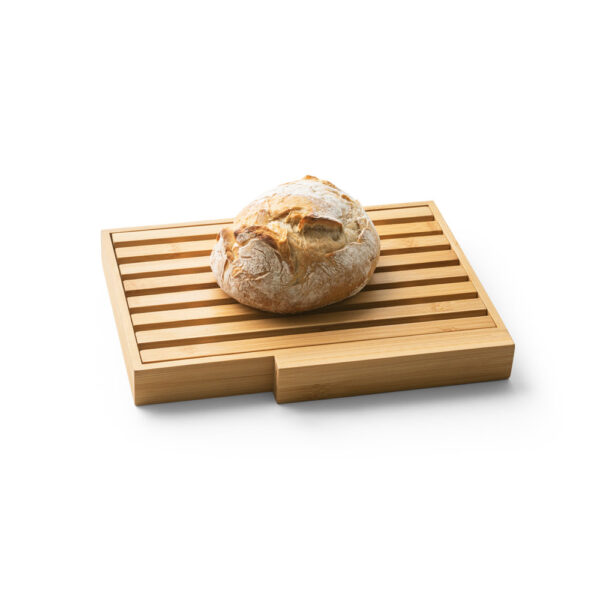 Tábua para pão em bambu com faca personalizada 94321 - Enova Brindes Personalizados
