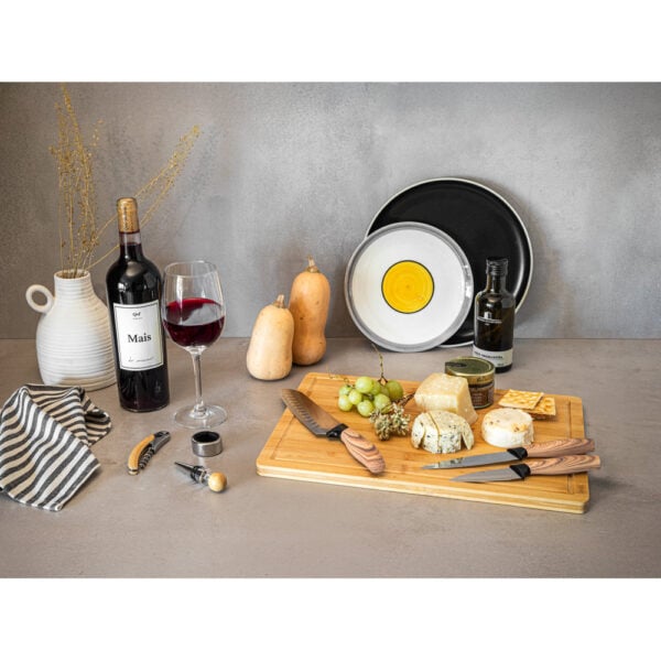 Conjunto de 3 Facas de Cozinha em Aço Inox Personalizado 94395 - Enova Brindes Personalizados