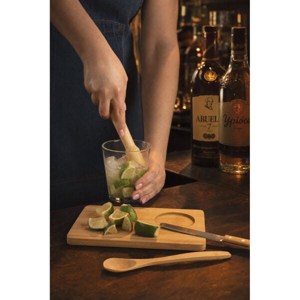 Kit caipirinha 5 peças em bambu personalizado 94435 - Enova Brindes Personalizados