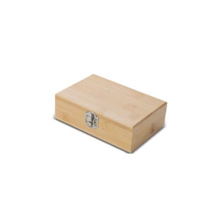 Kit Vinho 3 Peças em Estojo de Bambu Personalizado KV0160P - Enova Brindes Personalizados
