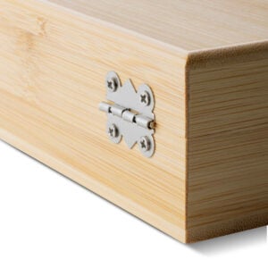 Kit Vinho 3 Peças em Estojo de Bambu Personalizado KV0160P - Enova Brindes Personalizados